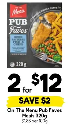 Drakes On The Menu Pub Faves offer