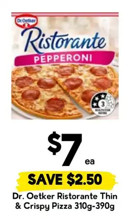 Drakes Dr. Oetker Ristorante Thin & Crispy Pizza offer
