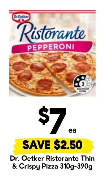 Drakes Dr. Oetker Ristorante Thin & Crispy Pizza offer