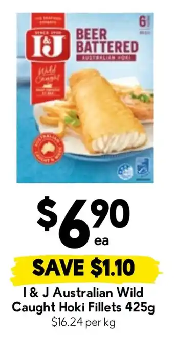 Drakes I & J Australian Wild Caught Hoki Fillets offer