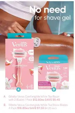 Foodland Gillette Venus Comfortglide White Tea Razor offer