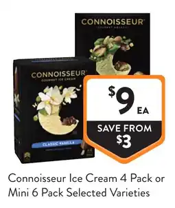 Foodworks Connoisseur Ice Cream Selected Varieties offer