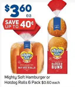 Foodland Mighty Soft Hamburger or Hotdog Rolls offer
