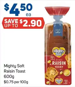 Foodland Mighty Soft Raisin Toast offer