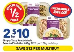 Ritchies Simply Tasty Ready Meals Selected Varieties offer