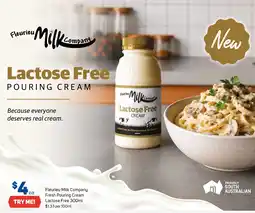 Foodland Fleurieu Milk Company Lactose Free Pouring Cream offer