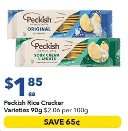 Ritchies Peckish Rice Cracker Varieties offer