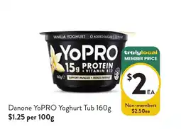 Foodworks Danone YoPRO Yoghurt Tub offer