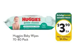 Foodworks Huggies Baby Wipes offer