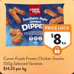 Foodworks Canon Foods Frozen Chicken Snacks offer