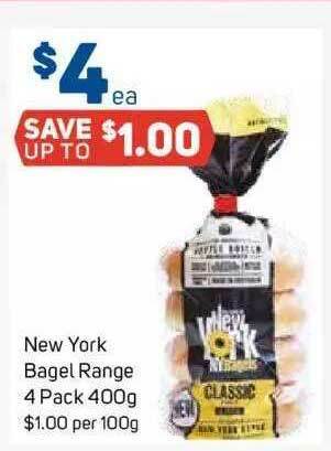 Foodland New York Bagel Range offer