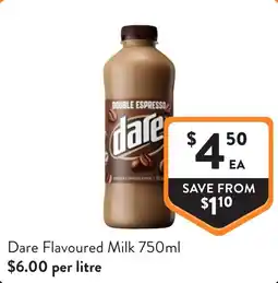 Foodworks Dare Flavoured Milk offer