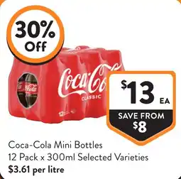 Foodworks Coca-Cola Mini Bottles offer