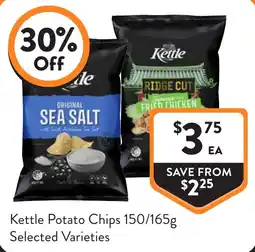 Foodworks Kettle Potato Chips Selected Varieties offer