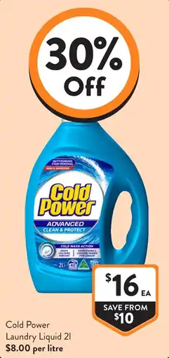 Foodworks Cold Power Laundry Liquid 2l offer