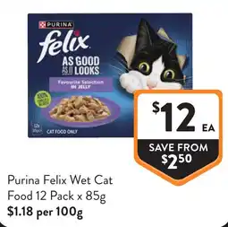 Foodworks Purina Felix Wet Cat Food offer