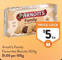 Foodworks Arnott's Family Favourites Biscuits offer