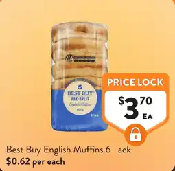 Foodworks Best Buy English Muffins offer