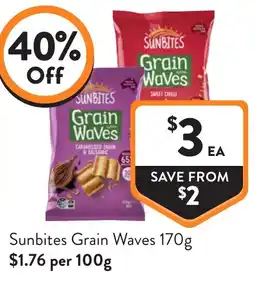 Foodworks Sunbites Grain Waves offer