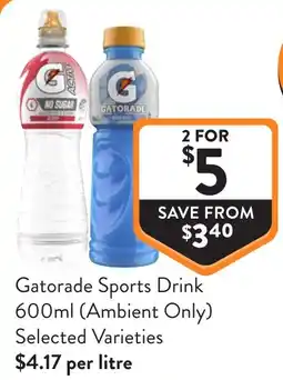 Foodworks Gatorade Sports Drink offer