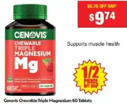 Chemist Warehouse Cenovis Chewable Triple Magnesium offer