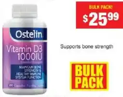 Chemist Warehouse Ostelin Vitamin D3 1000IU offer