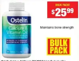 Chemist Warehouse Ostelin Calcium & Vitamin D3 offer