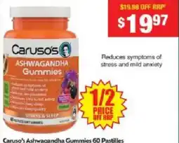 Chemist Warehouse Caruso's Ashwagandha Gummies offer