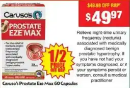 Chemist Warehouse Caruso's Prostate Eze Max offer