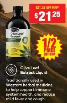 Chemist Warehouse Nature's Way Olive Leaf Extract Liquid offer