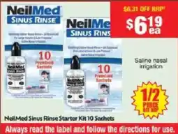 Chemist Warehouse NeilMed Sinus Rinse Starter Kit 10 Sachets offer
