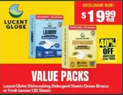 Chemist Warehouse Lucent Globe Dishwashing Detergent Sheets offer