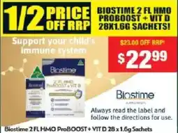 Chemist Warehouse Biostime 2 FL HMO ProBOOST + VIT D offer