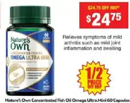 Chemist Warehouse Nature's Own Concentrated Fish Oil Omega Ultra Mini offer