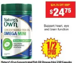 Chemist Warehouse Nature's Own Concentrated Fish Oil Omega Mini offer