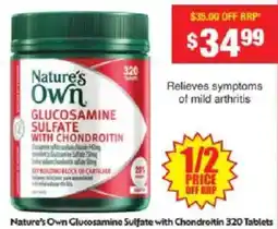 Chemist Warehouse Nature's Own Glucosamine Sulfate with Chondroitin offer