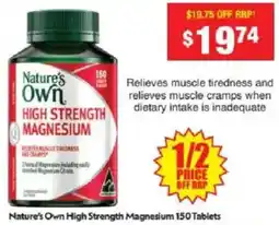 Chemist Warehouse Nature's Own High Strength Magnesium offer