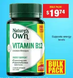 Chemist Warehouse Nature's Own Vitamin B12 offer