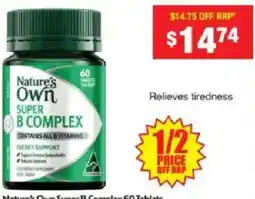 Chemist Warehouse Nature's Own Super B Complex offer