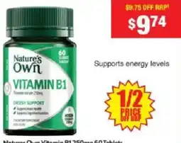 Chemist Warehouse Nature's Own Vitamin B1 offer