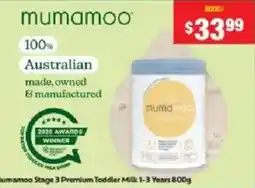 Chemist Warehouse mumamoo Stage 3 Premium Toddler Milk offer