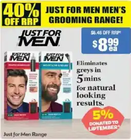 Chemist Warehouse Just for Men Moustache & Beard offer