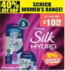 Chemist Warehouse Schick Silk Hydro offer