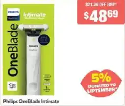Chemist Warehouse Philips OneBlade Intimate offer