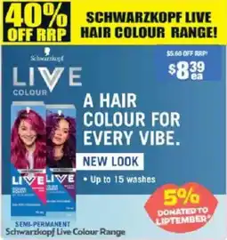 Chemist Warehouse Schwarzkopf Live Colour offer