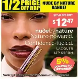 Chemist Warehouse Nude by Nature Lacquer Lip Serum Assorted Shades offer