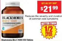 Chemist Warehouse Blackmores Bio C 1000 offer