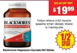 Chemist Warehouse Blackmores Magnesium Glycinate offer