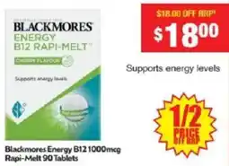 Chemist Warehouse Blackmores Energy B12 Rapi-Melt offer