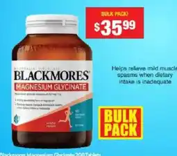 Chemist Warehouse Blackmores Magnesium Glycinate offer